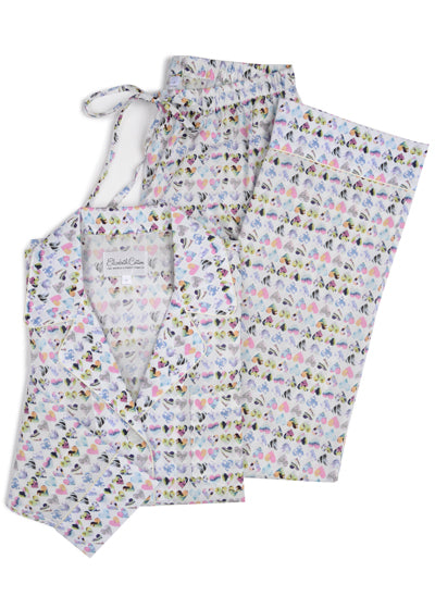 Liberty of London Pajamas (Last Chance!) White Hearts