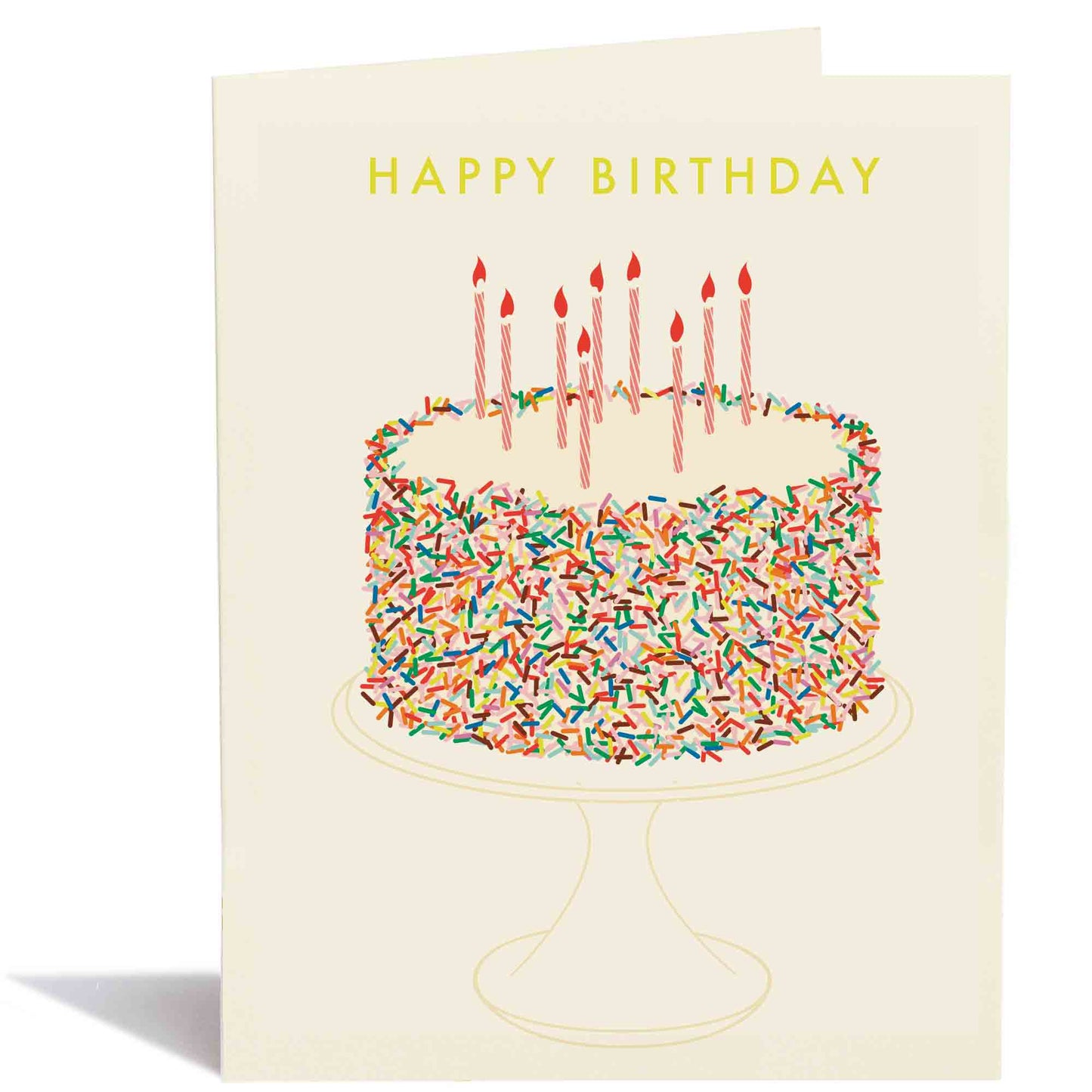 Happy Birthday Sprinkle Cake Card