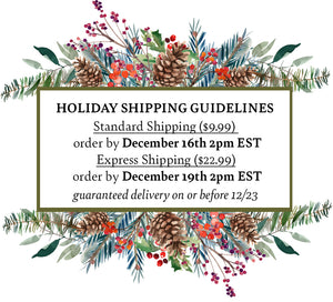 Holiday Shipping Guidelines