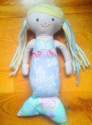 DIY Liberty Fabric Mermaids- a fun present for little ones!