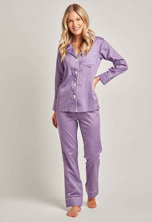 Egyptian Cotton Pajamas Plum (Last Chance!)