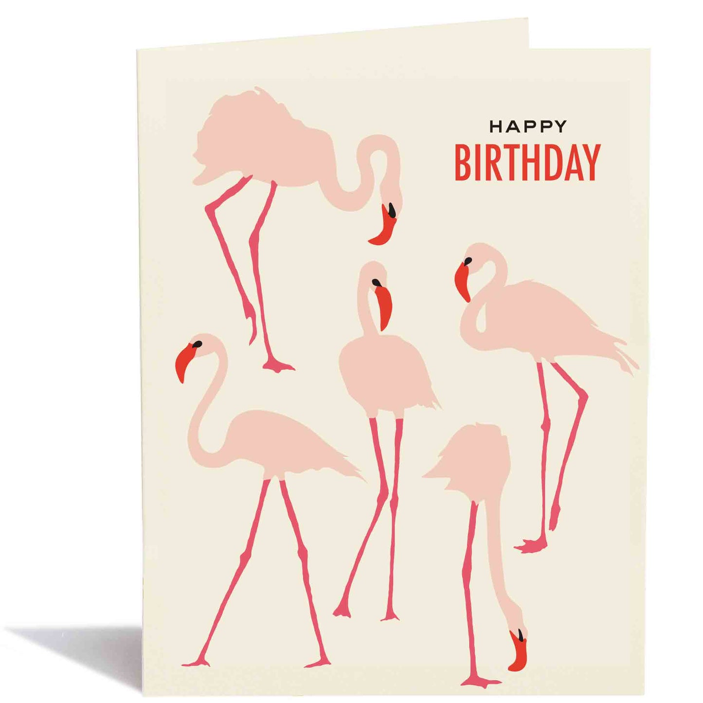 Flamingoes Happy Birthday Card