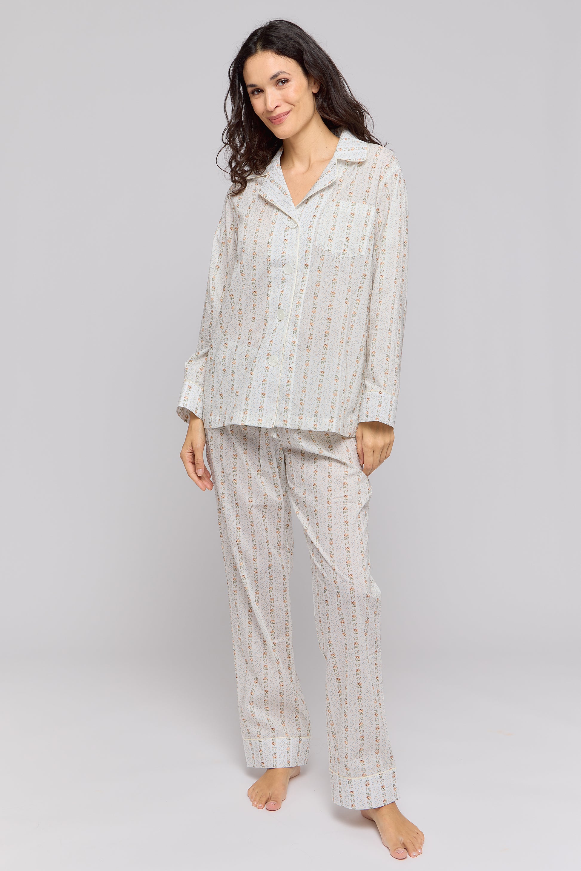 luxury cotton pajamas liberty of London made in USA