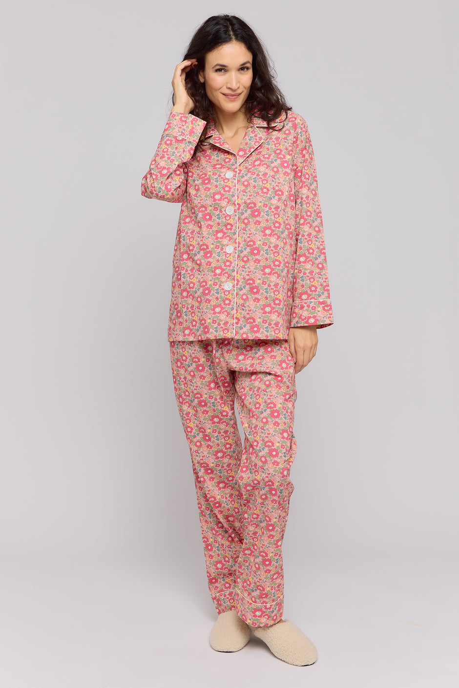 English Pyjamas Women's Luxury Cotton Pajamas, Sleepwear, & Robes | Elizabeth Cotton ...