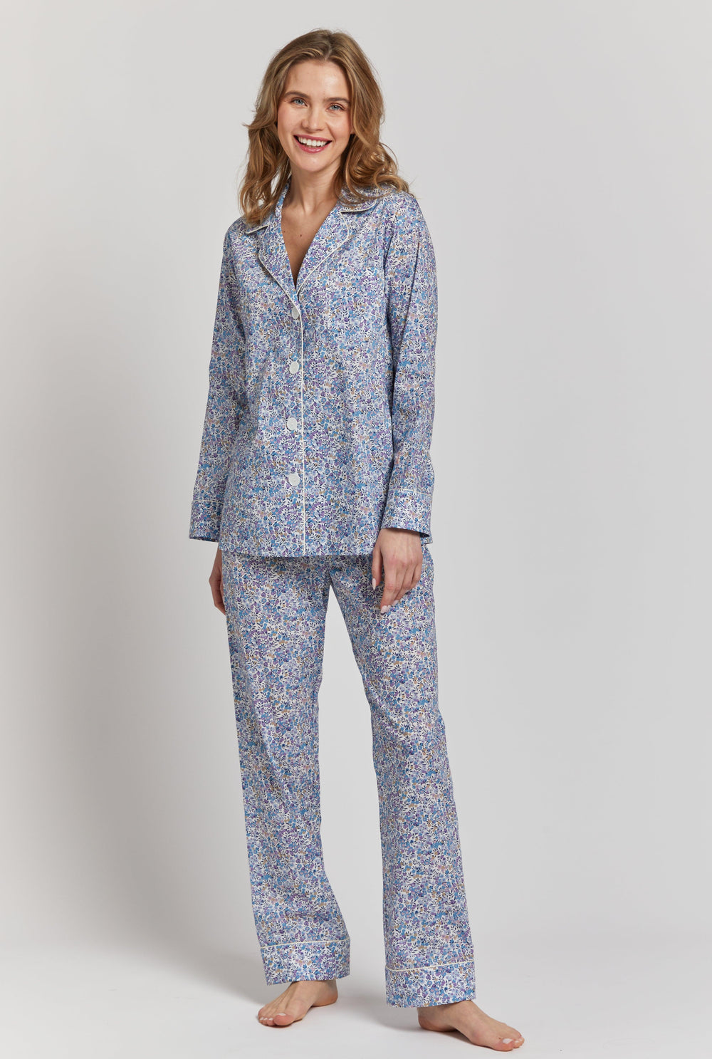English Pyjamas Women's Luxury Cotton Pajamas, Sleepwear, & Robes | Elizabeth Cotton