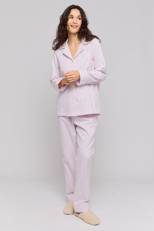 Sherbet Stripe Portuguese Flannel Pajamas