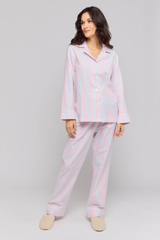 Sherbet Stripe Portuguese Flannel Pajamas