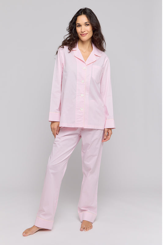Rose Cotton Oxford Pajamas