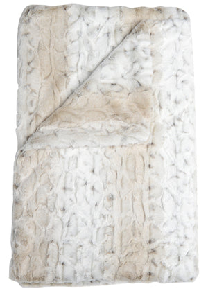 soft faux fur plush throw blanket made in the usa
